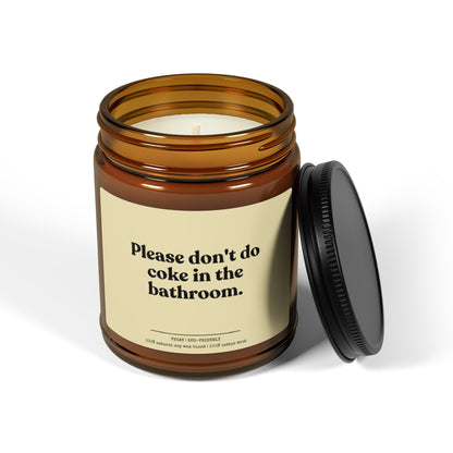 Cocaine candle, the perfect humorous gift for moms.Funny soy candle,ideal for those tough-to-buy-for people!