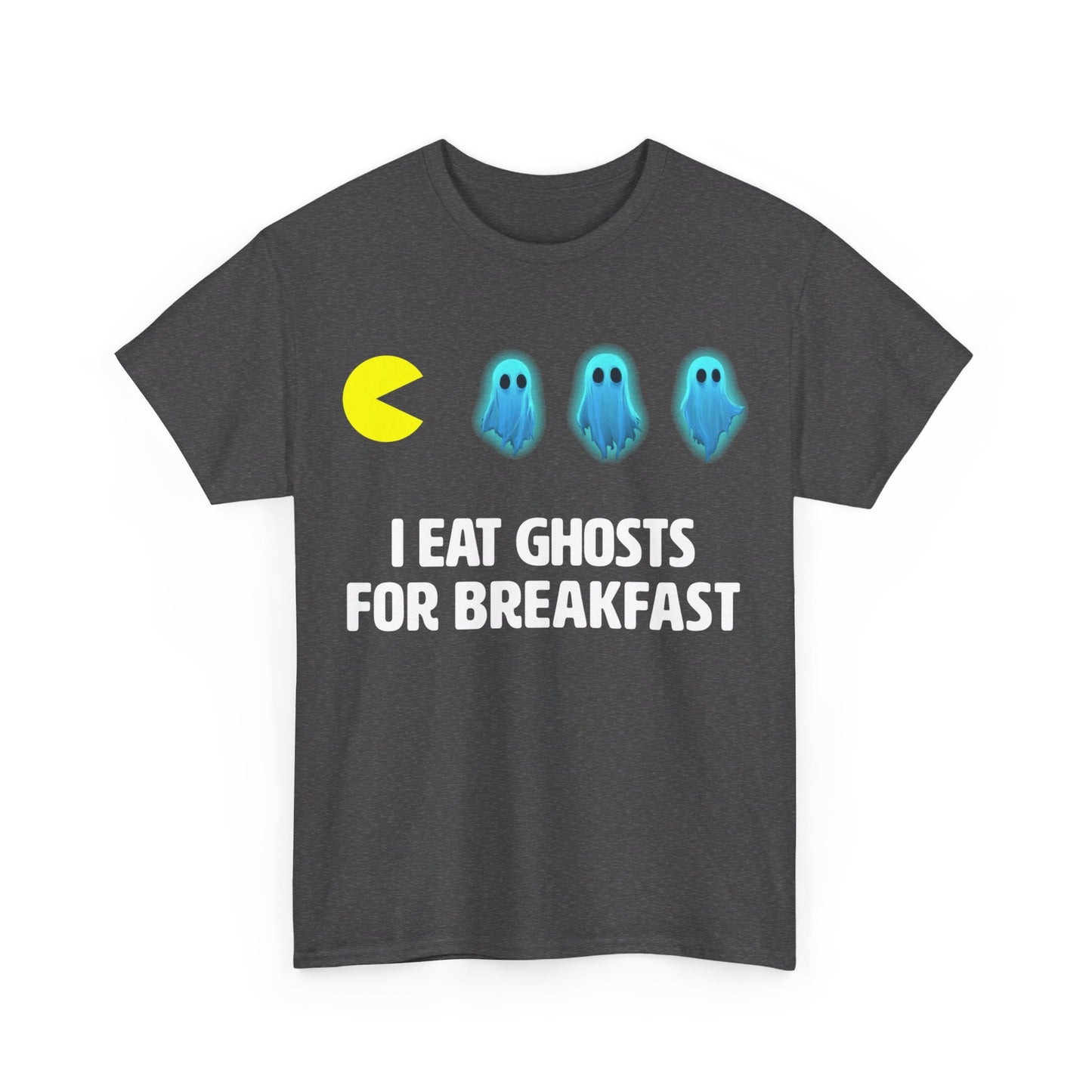 Ghosts for breakfast, Halloween T-Shirt, Spooky and Funny, Musical reference, Gift for Halloween Lovers, Pac Man gift