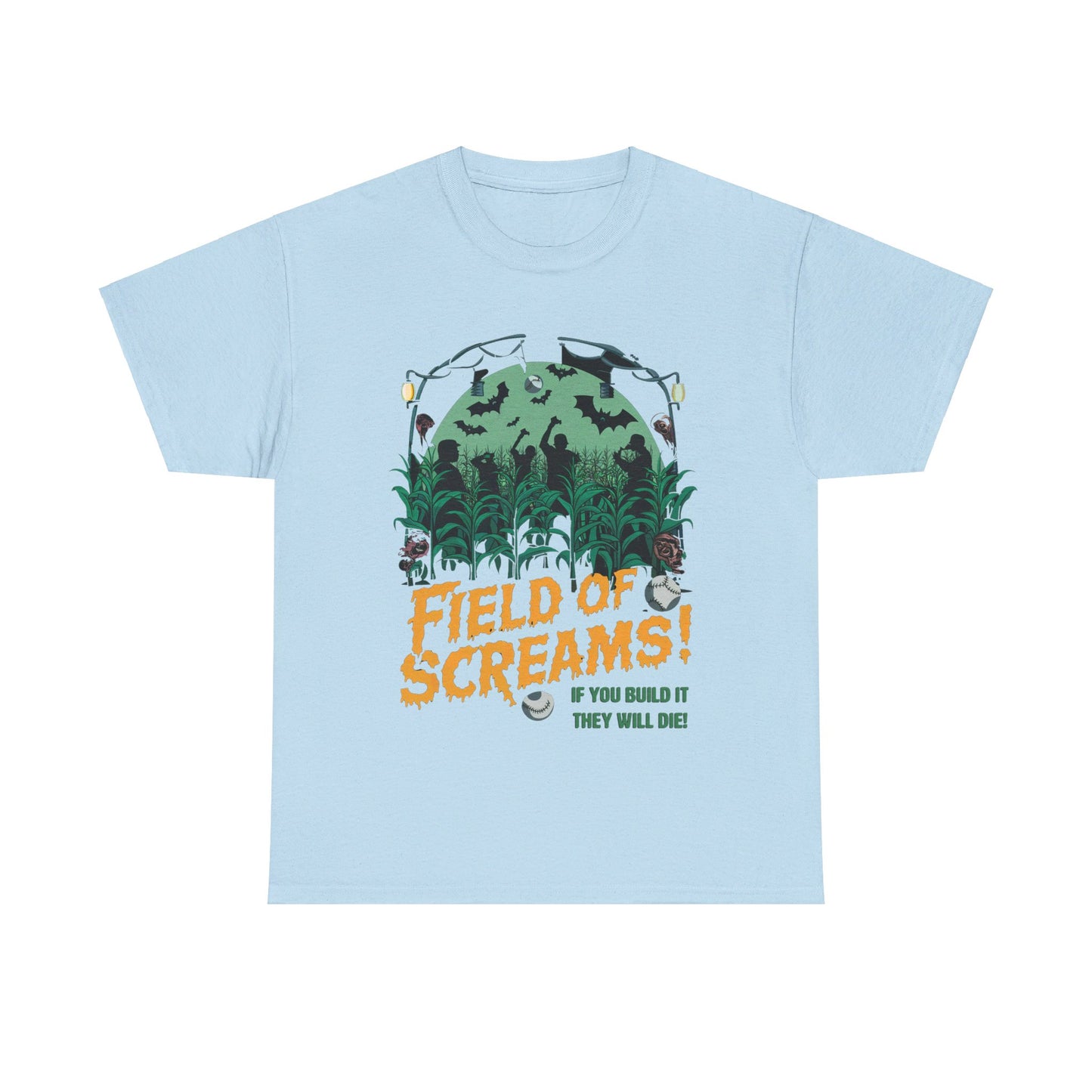 Field of Screams, Halloween T-Shirt, Baseball shirt, Movie Shirt, Spooky and Funny, Halloween Lover Gift, Baseball Movie Gift