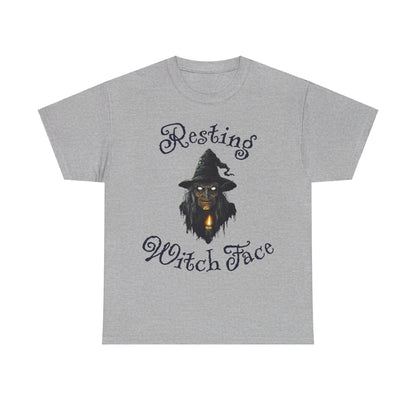 Resiting Witch Face, Halloween T-Shirt, Spooky and Funny, Halloween Lover Gift