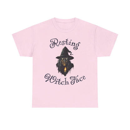 Resiting Witch Face, Halloween T-Shirt, Spooky and Funny, Halloween Lover Gift