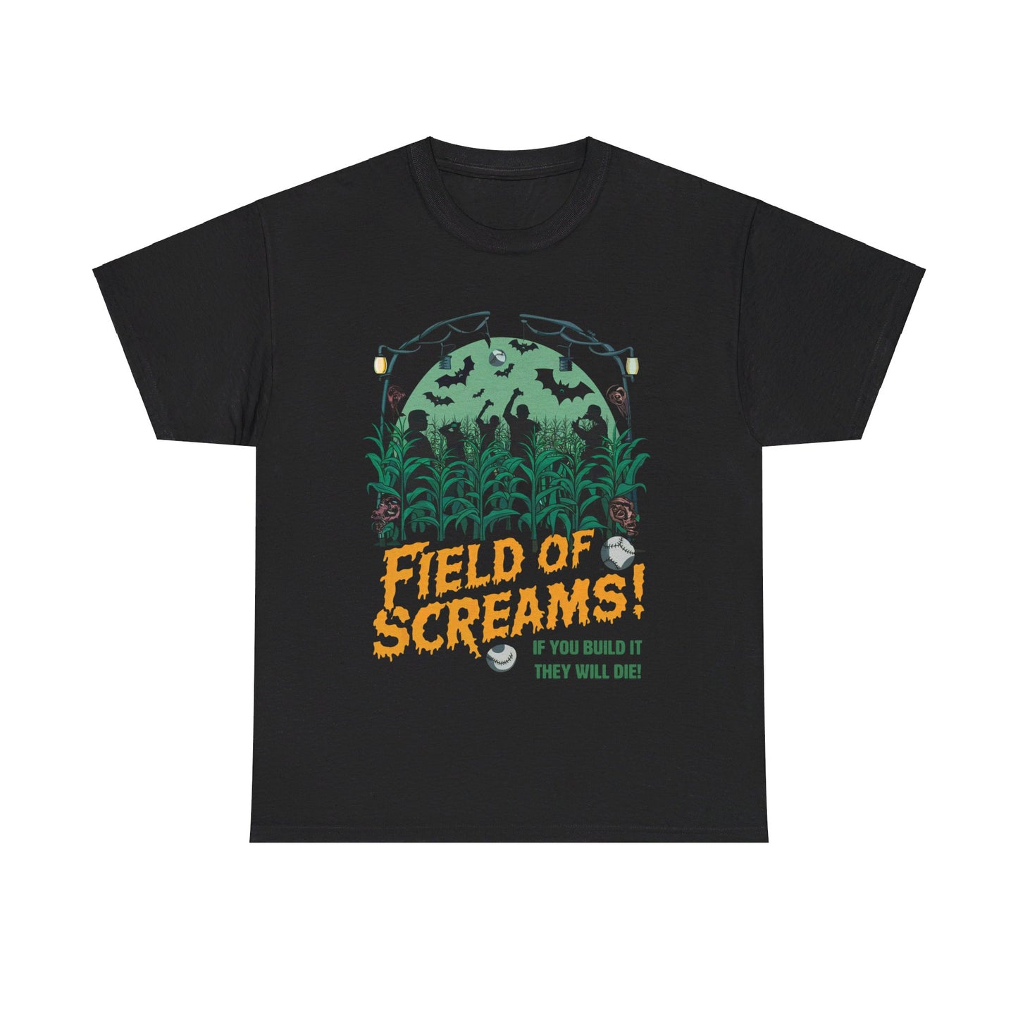 Field of Screams, Halloween T-Shirt, Baseball shirt, Movie Shirt, Spooky and Funny, Halloween Lover Gift, Baseball Movie Gift