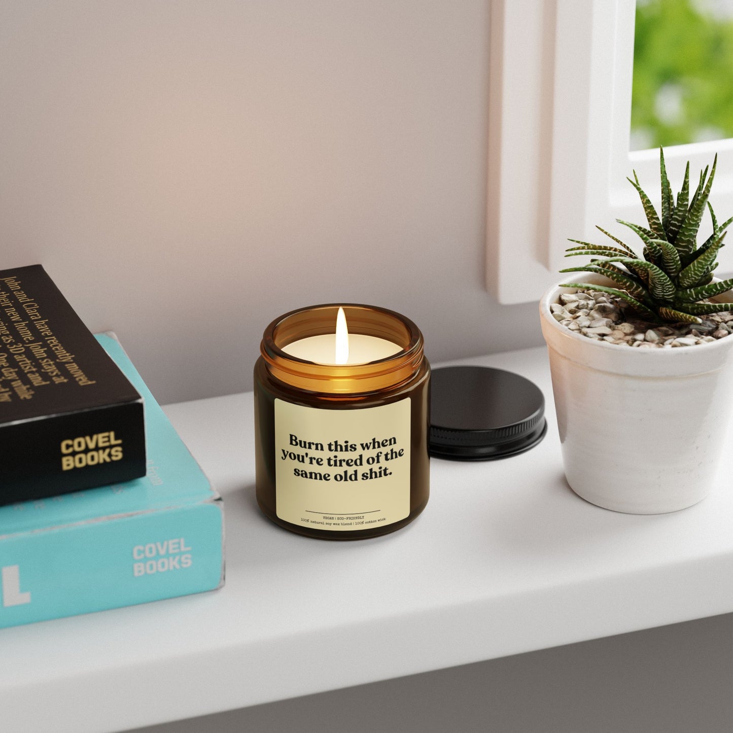 Burn This candle, the perfect humorous gift for moms.Funny soy candle,ideal for those tough-to-buy-for people!