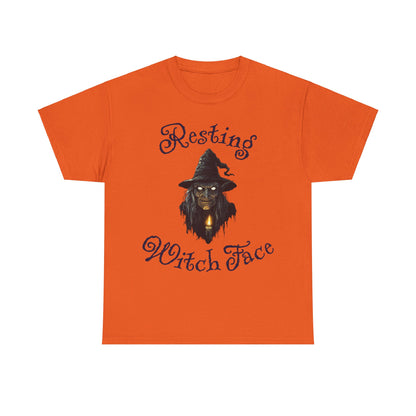 Resiting Witch Face, Halloween T-Shirt, Spooky and Funny, Halloween Lover Gift