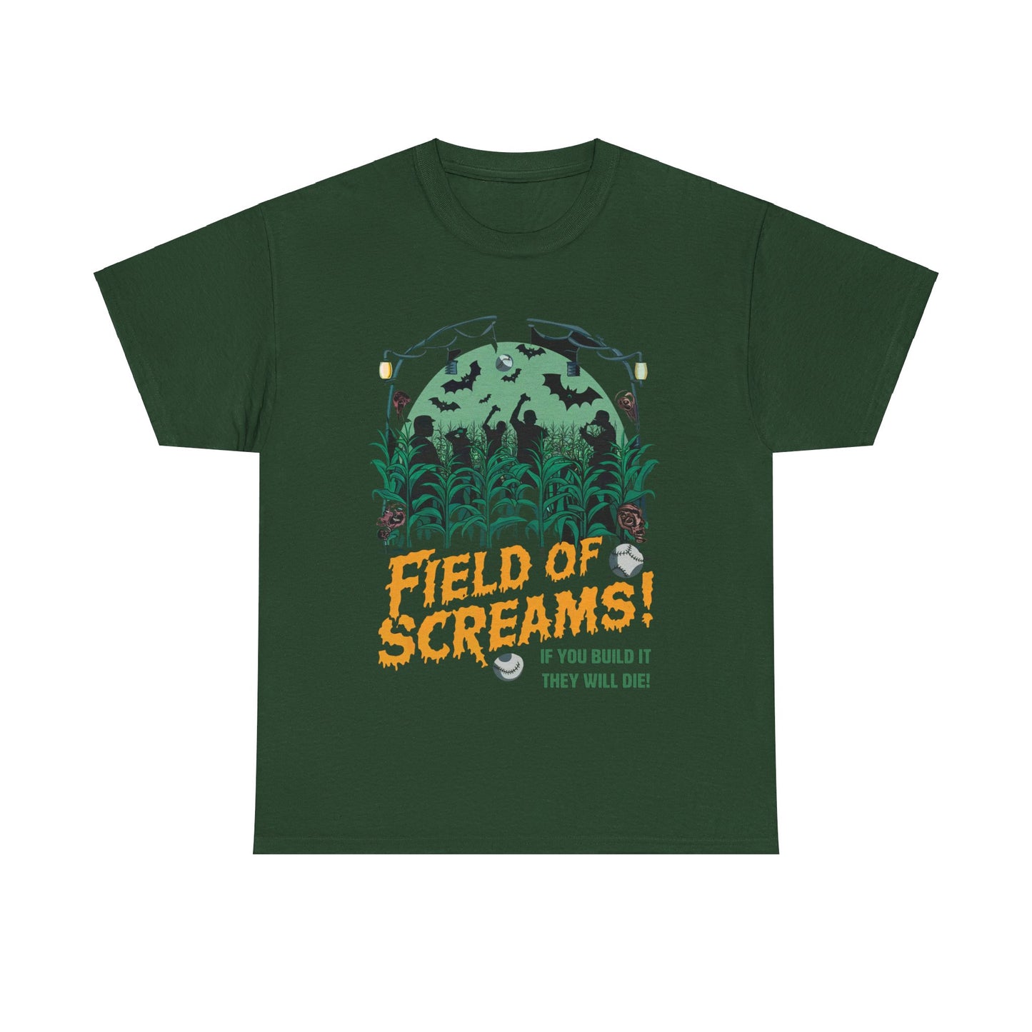 Field of Screams, Halloween T-Shirt, Baseball shirt, Movie Shirt, Spooky and Funny, Halloween Lover Gift, Baseball Movie Gift